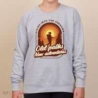 Hiking Into The Unknown Old Paths New Adventures Women's Sweatshirt thumb 0
