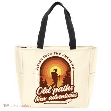 Hiking Into The Unknown Old Paths New Adventures Tote Bag