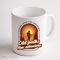 Hiking Into The Unknown Old Paths New Adventures Coffee Mug thumb 1
