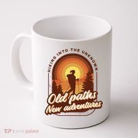 Hiking Into The Unknown Old Paths New Adventures Coffee Mug thumb 0