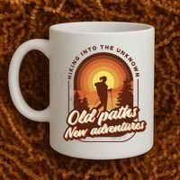 Hiking Into The Unknown Old Paths New Adventures Coffee Mug thumb 2