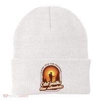 Hiking Into The Unknown Old Paths New Adventures Beanie thumb 0