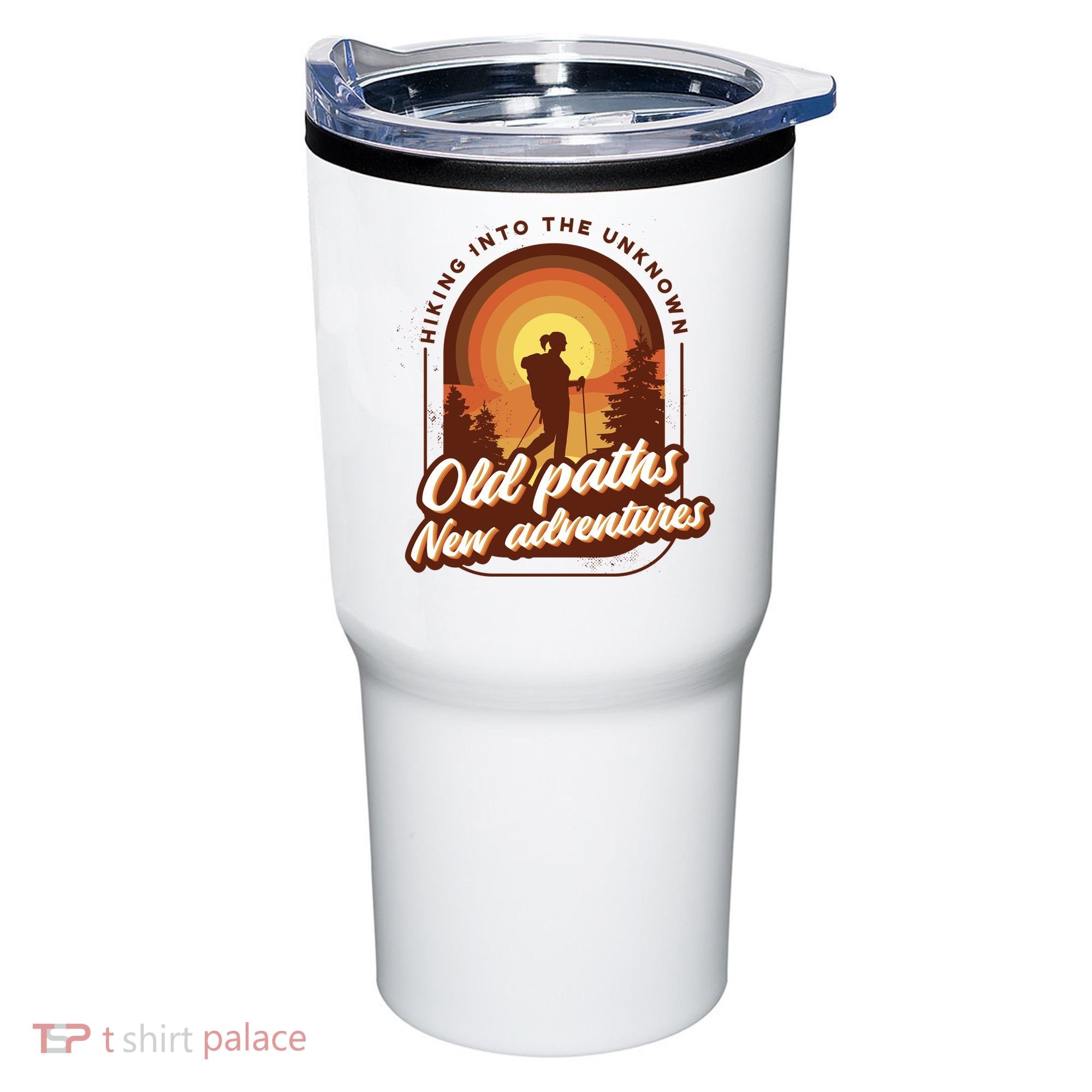 Hiking Into The Unknown Old Paths New Adventures Tumbler