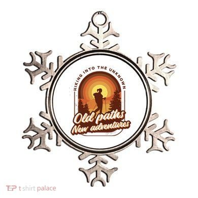 Hiking Into The Unknown Old Paths New Adventures Ornament