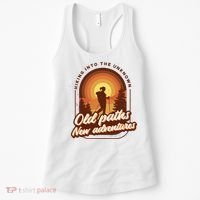 Hiking Into The Unknown Old Paths New Adventures Women's Tank Top thumb 0