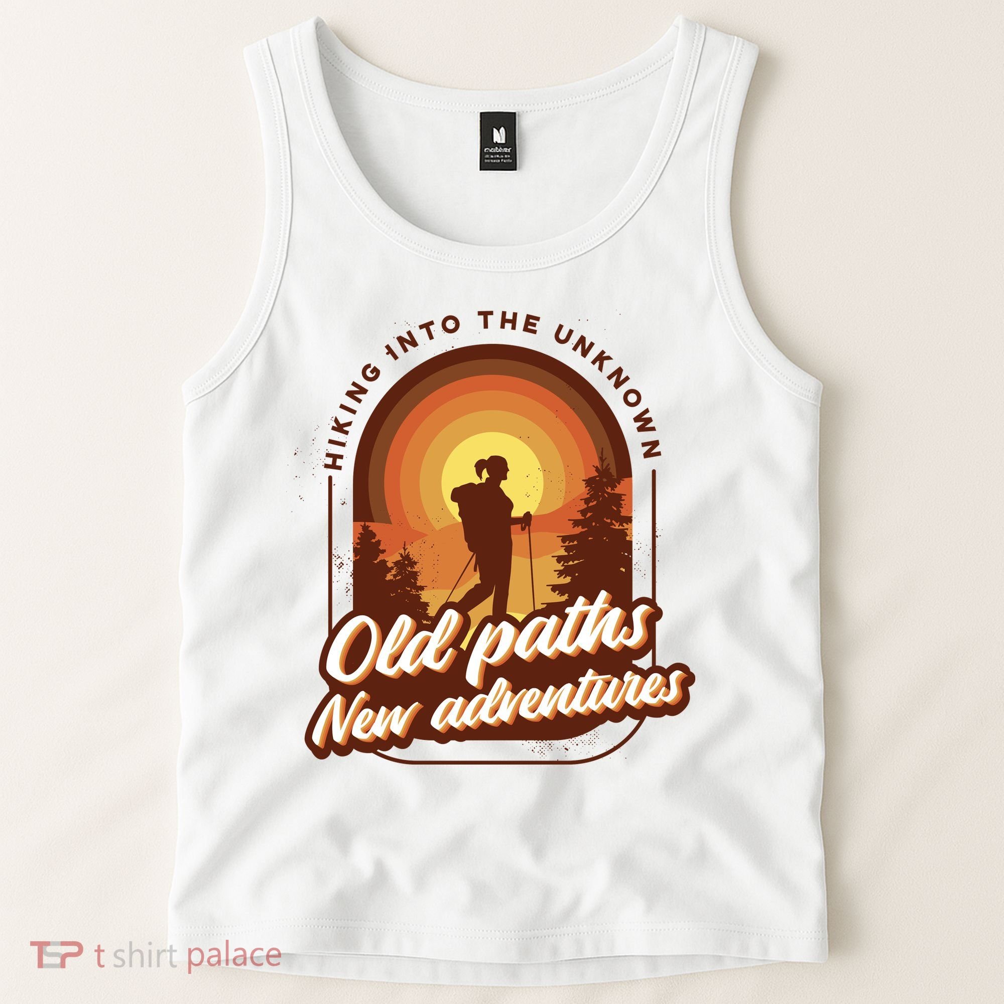 Hiking Into The Unknown Old Paths New Adventures Tank Top