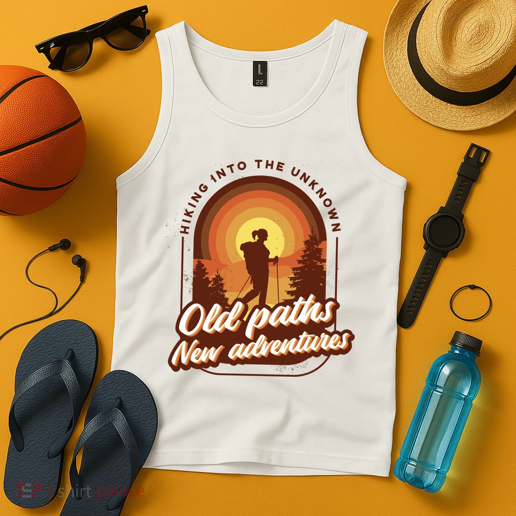Hiking Into The Unknown Old Paths New Adventures Tank Top