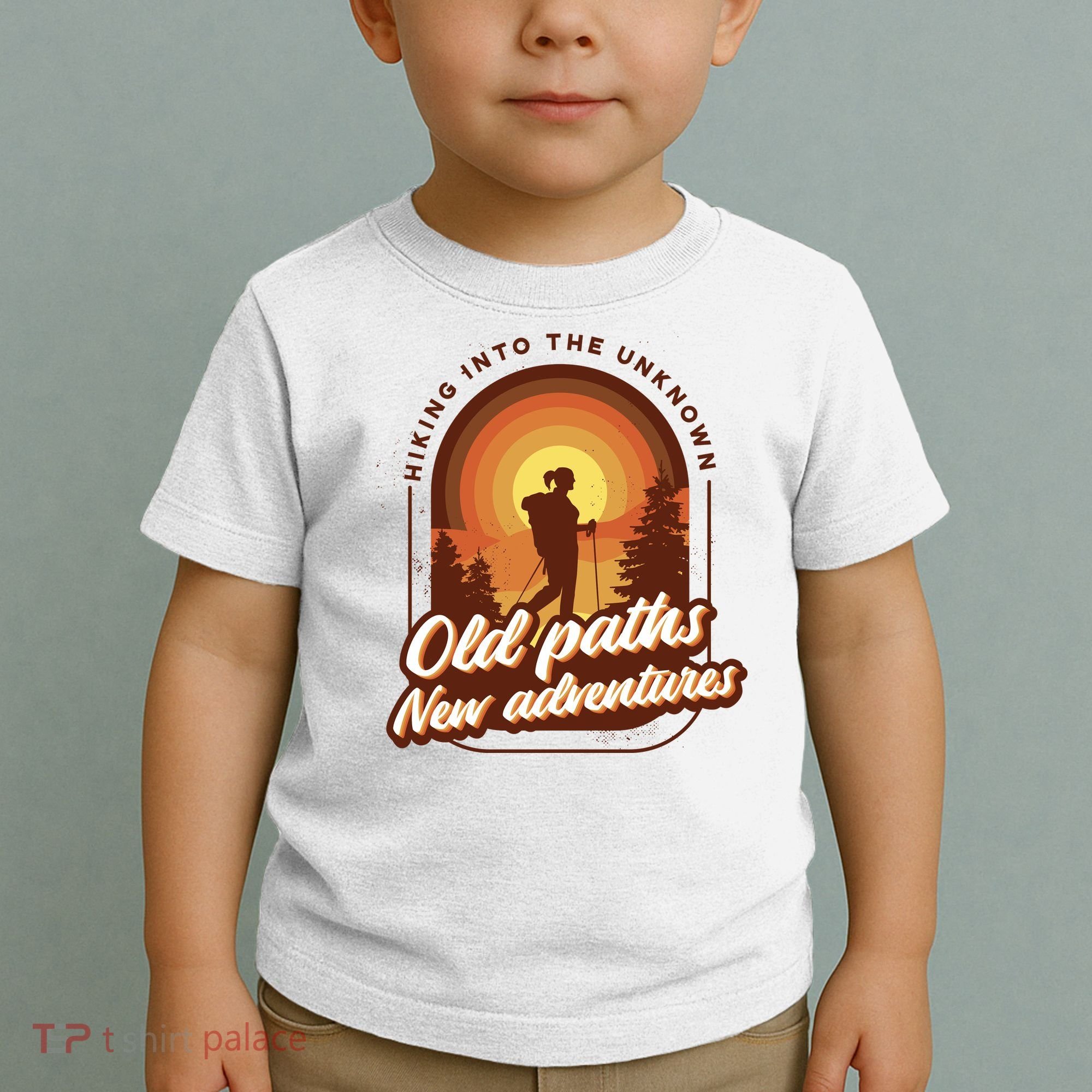 Hiking Into The Unknown Old Paths New Adventures Toddler T-Shirt