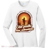 Hiking Into The Unknown Old Paths New Adventures Women's Long Sleeve Shirt thumb 0