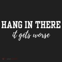 Hang In There It Gets Worse Golf Towel thumb 3