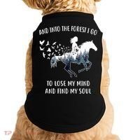 Horse Into The Forest I Go Horse Riding Funny Gift Doggie Tank thumb 0