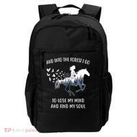 Horse Into The Forest I Go Horse Riding Funny Gift Backpack thumb 0