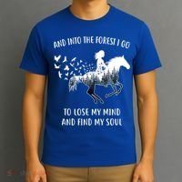 Horse Into The Forest I Go Horse Riding Funny Gift T-Shirt thumb 3