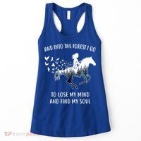 Horse Into The Forest I Go Horse Riding Funny Gift Women's Tank Top thumb 0