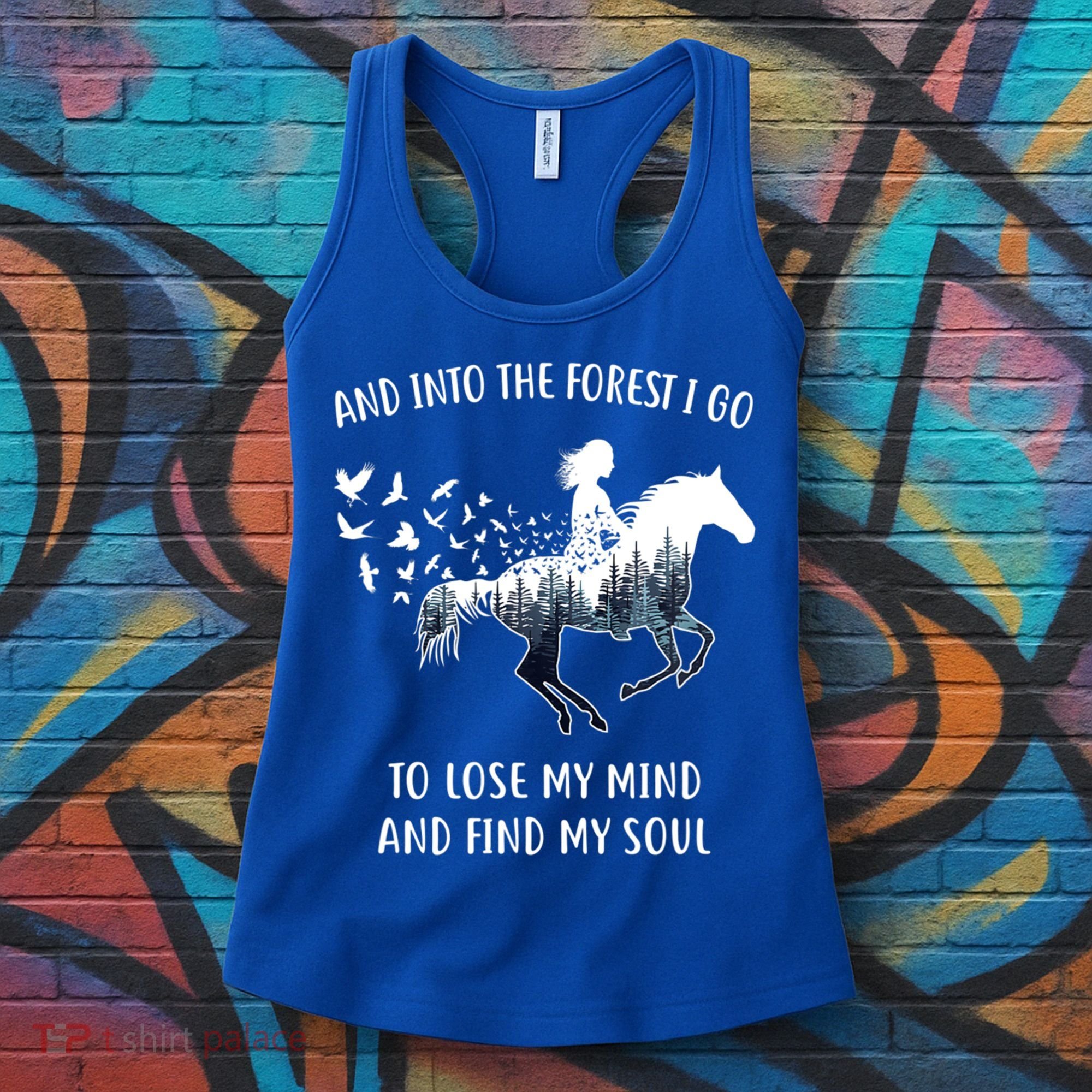 Horse Into The Forest I Go Horse Riding Funny Gift Women's Tank Top