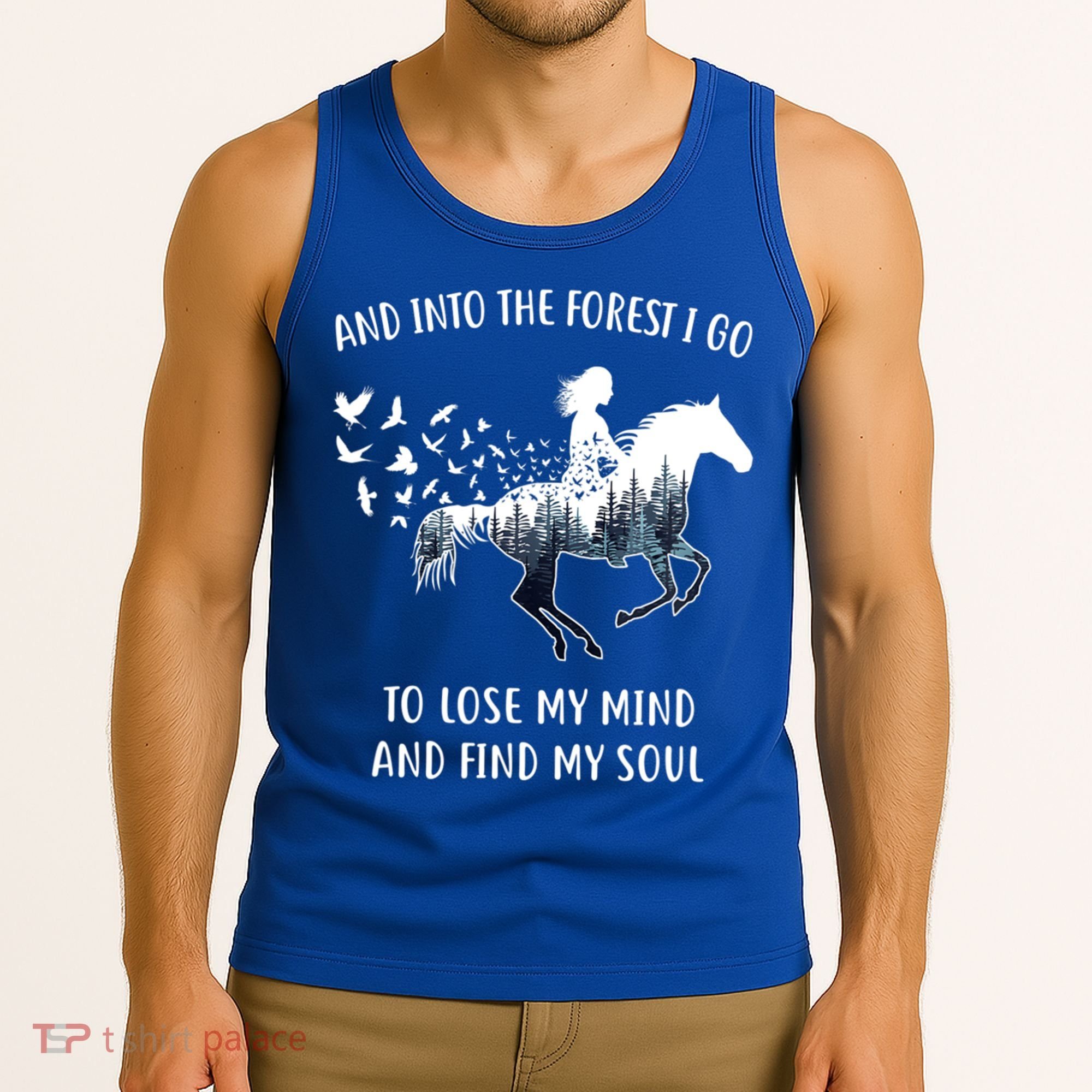 Horse Into The Forest I Go Horse Riding Funny Gift Tank Top