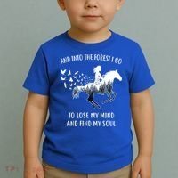 Horse Into The Forest I Go Horse Riding Funny Gift Toddler T-Shirt thumb 2