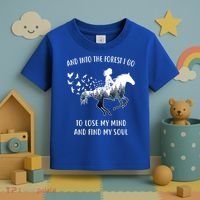 Horse Into The Forest I Go Horse Riding Funny Gift Toddler T-Shirt thumb 3