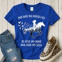 Horse Into The Forest I Go Horse Riding Funny Gift Women's T-Shirt thumb 3