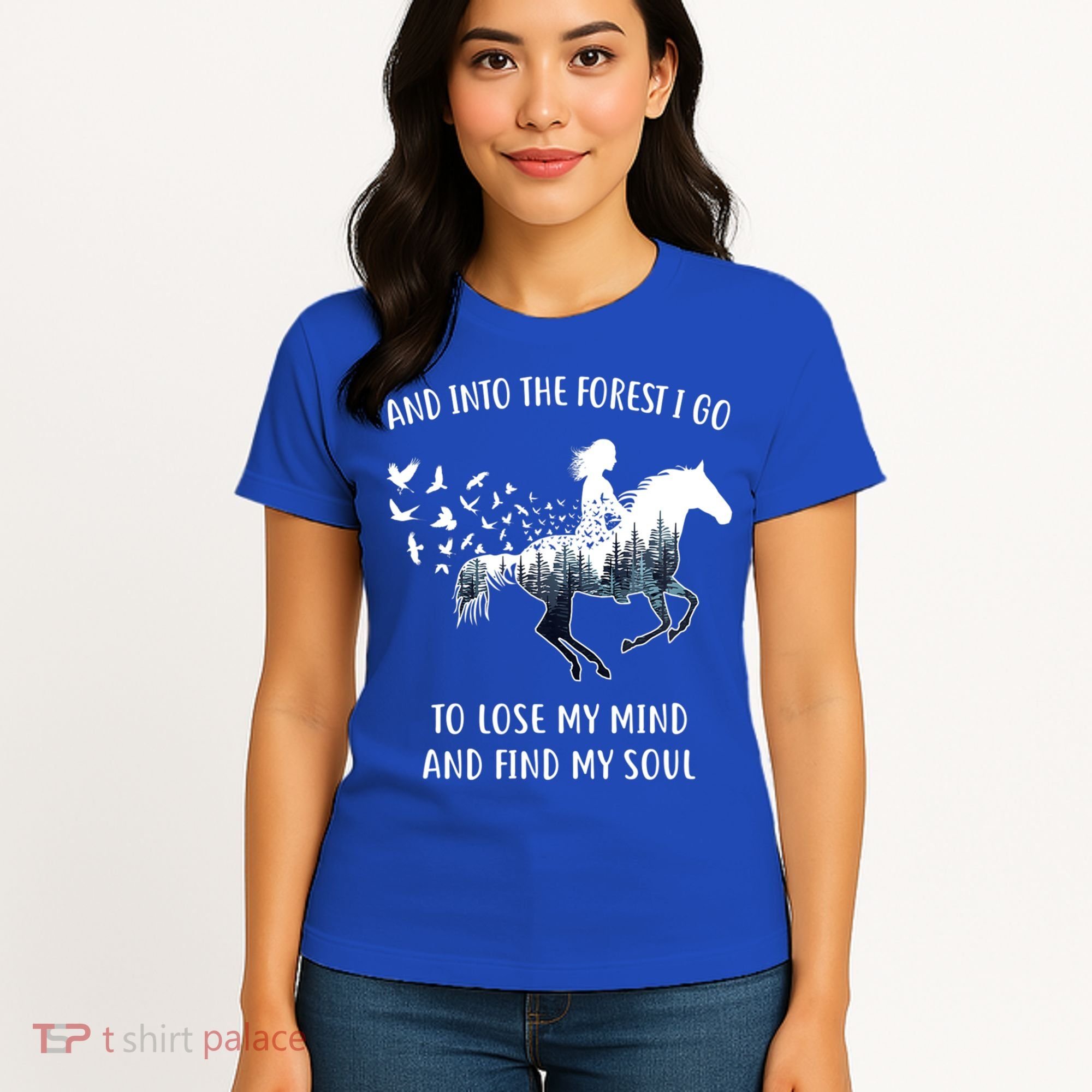 Horse Into The Forest I Go Horse Riding Funny Gift Women's T-Shirt
