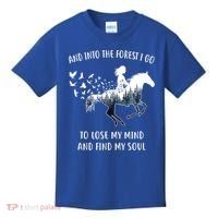 Horse Into The Forest I Go Horse Riding Funny Gift Kids T-Shirt thumb 0