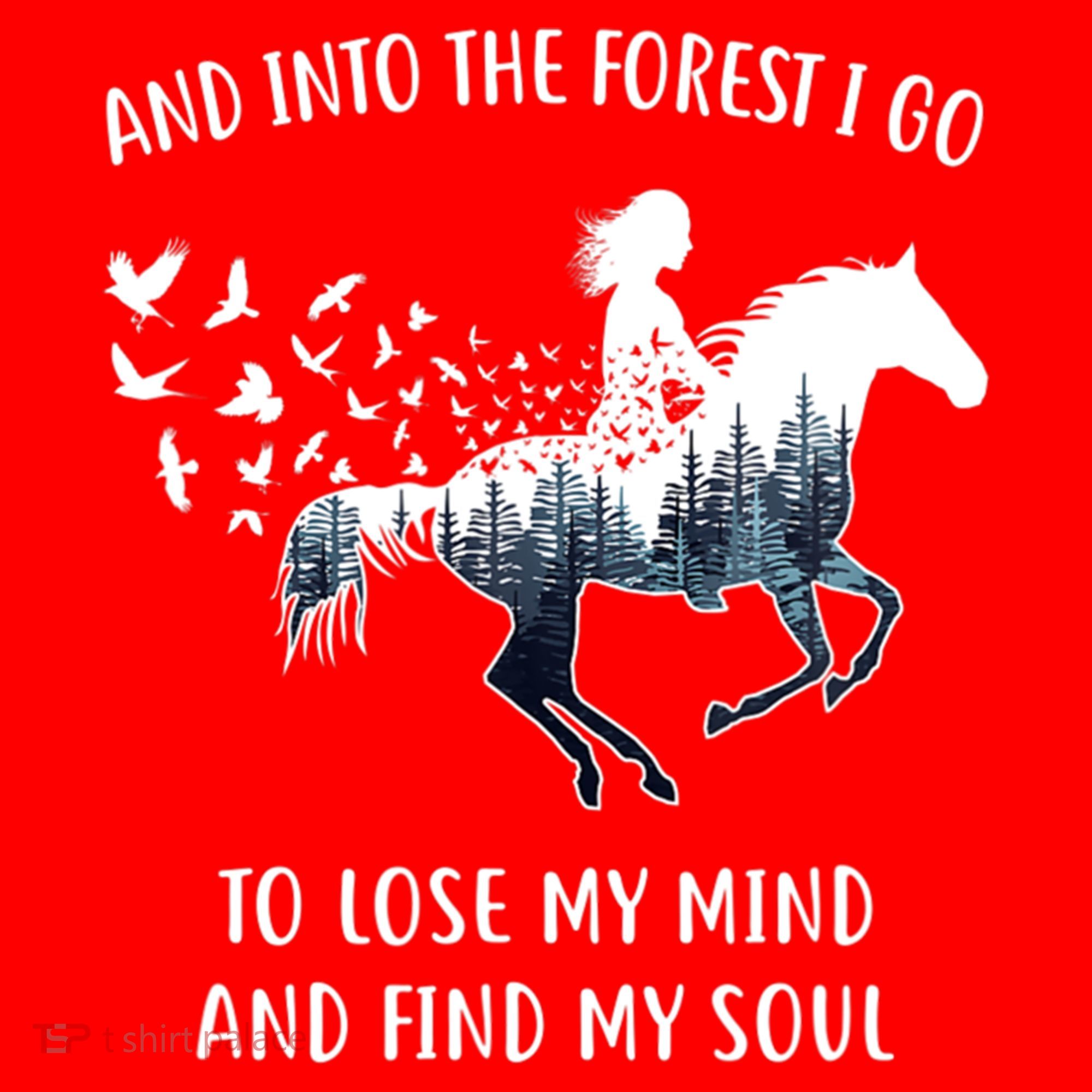 Horse Into The Forest I Go Horse Riding Funny Gift Santa Hat