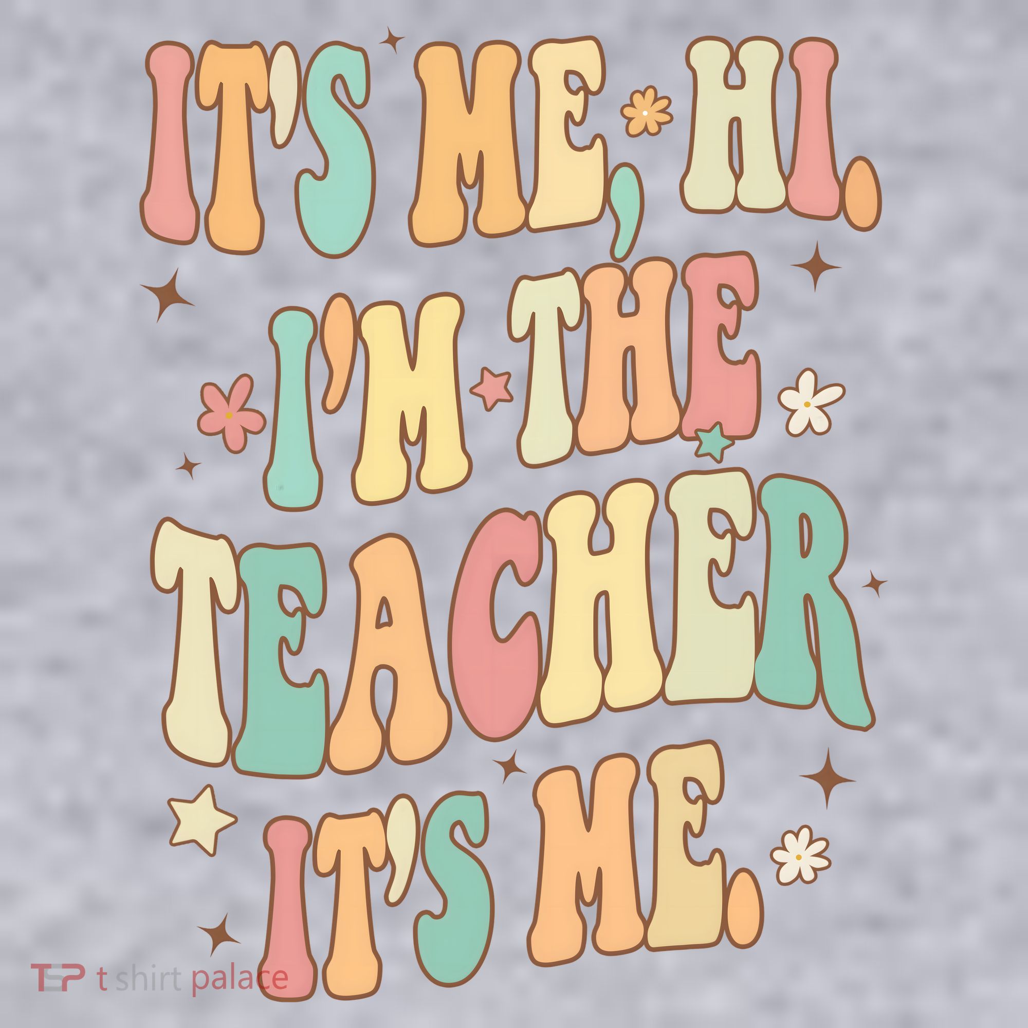 Hi Im The Teacher Its Me Funny Teacher Gift Women's Racerback Cropped Tank