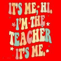 Hi Im The Teacher Its Me Funny Teacher Gift Santa Hat thumb 1