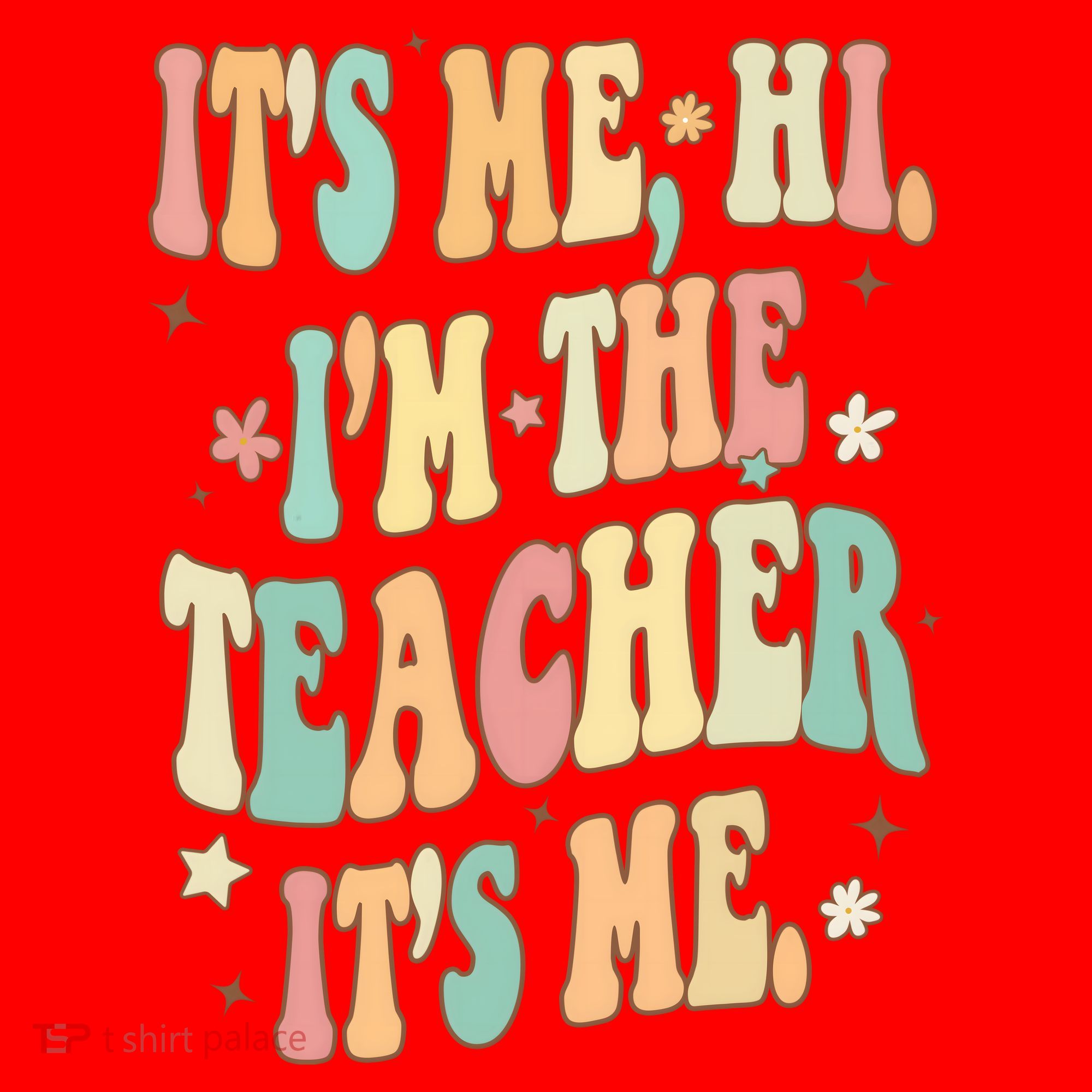 Hi Im The Teacher Its Me Funny Teacher Gift Santa Hat