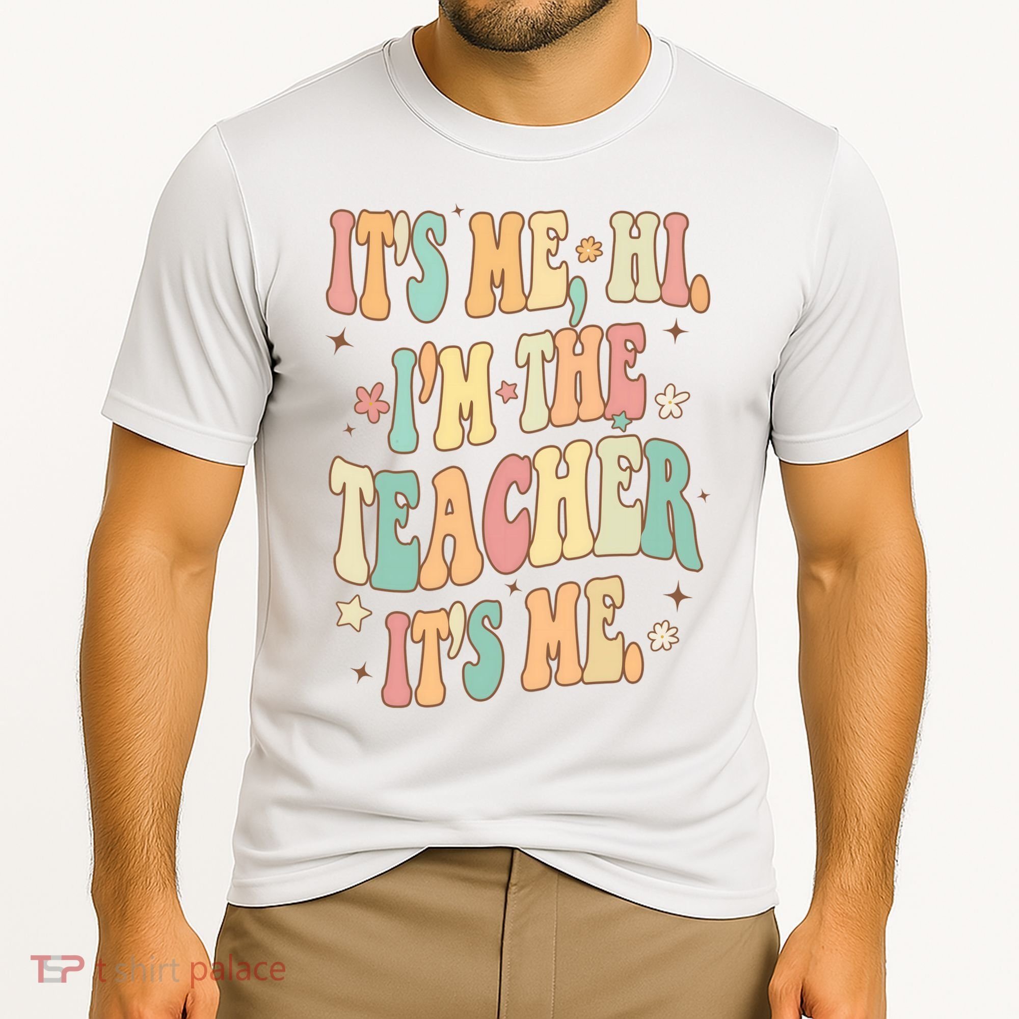 Hi Im The Teacher Its Me Funny Teacher Gift Cooling Performance Crew T-Shirt