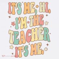 Hi Im The Teacher Its Me Funny Teacher Gift Women's Hoodie thumb 2