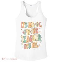 Hi Im The Teacher Its Me Funny Teacher Gift Ladies PosiCharge Competitor Racerback Tank thumb 0