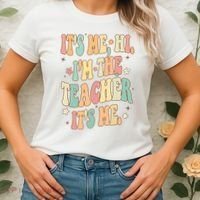 Hi Im The Teacher Its Me Funny Teacher Gift Women's T-Shirt thumb 2