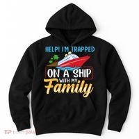 Help I'm Trapped On A Ship With My Family Family Cruise Trip Hoodie thumb 0