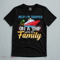 Help I'm Trapped On A Ship With My Family Family Cruise Trip T-Shirt thumb 5