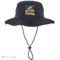 Help I'm Trapped On A Ship With My Family Family Cruise Trip Bucket Hat thumb 0
