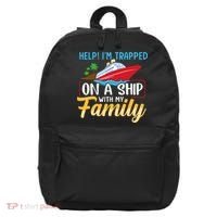 Help I'm Trapped On A Ship With My Family Family Cruise Trip 16 in Basic Backpack thumb 0