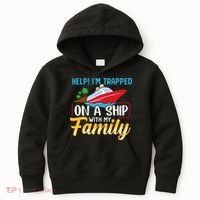 Help I'm Trapped On A Ship With My Family Family Cruise Trip Kids Hoodie thumb 0