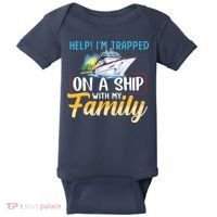 Help I'm Trapped On A Ship With My Family Cruise Baby Bodysuit thumb 0