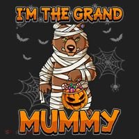 Halloween IM The Grand Mummy Grandma Halloween Great Gift Hat thumb 2