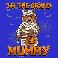 Halloween IM The Grand Mummy Grandma Halloween Great Gift Long Sleeve Shirt thumb 2