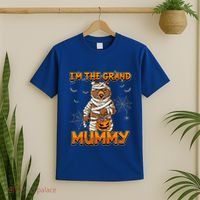 Halloween IM The Grand Mummy Grandma Halloween Great Gift T-Shirt thumb 2
