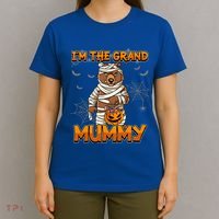 Halloween IM The Grand Mummy Grandma Halloween Great Gift T-Shirt thumb 4