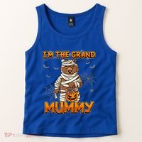 Halloween IM The Grand Mummy Grandma Halloween Great Gift Tank Top thumb 2