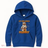 Halloween IM The Grand Mummy Grandma Halloween Great Gift Kids Hoodie thumb 0