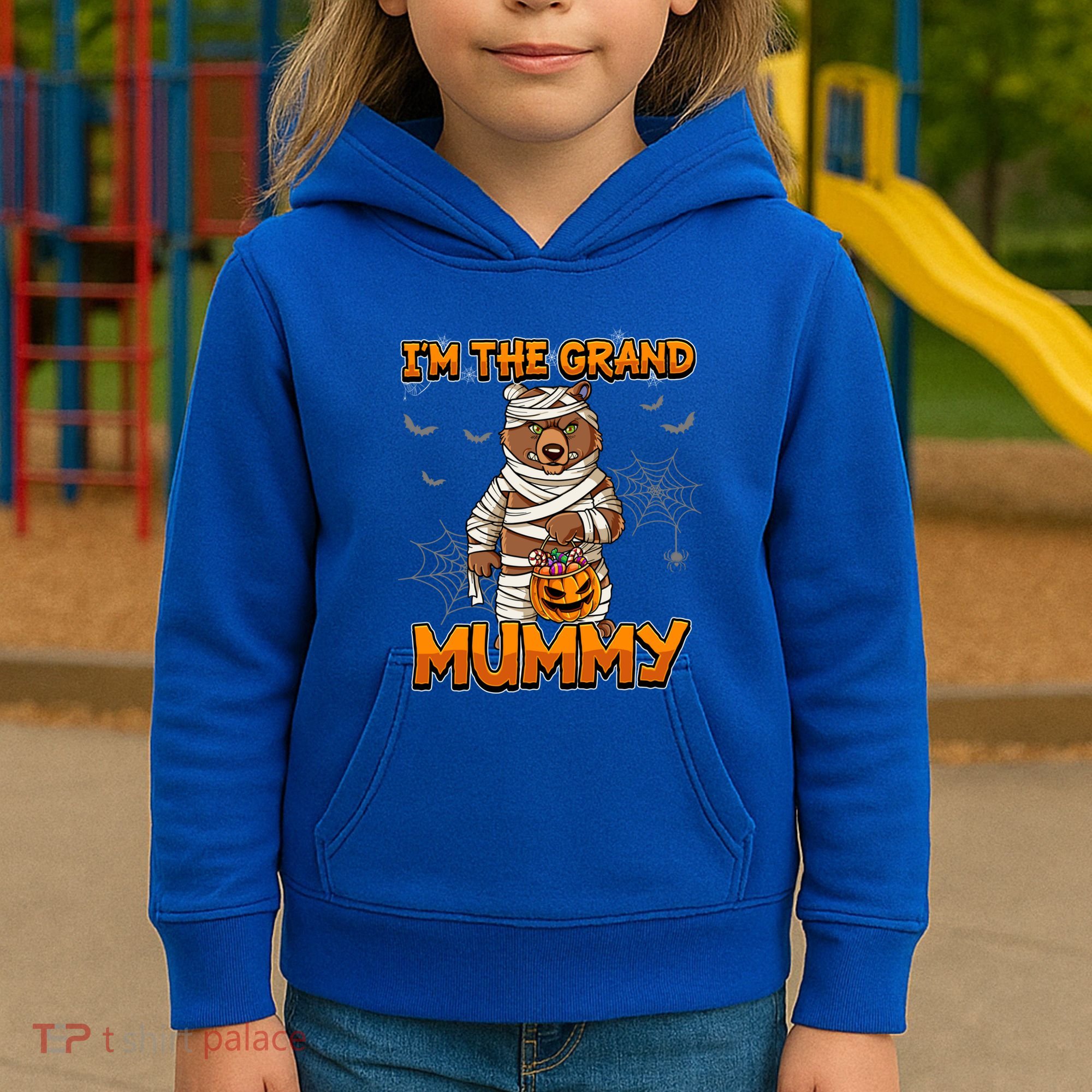 Halloween IM The Grand Mummy Grandma Halloween Great Gift Kids Hoodie