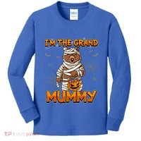 Halloween IM The Grand Mummy Grandma Halloween Great Gift Kids Long Sleeve Shirt thumb 0