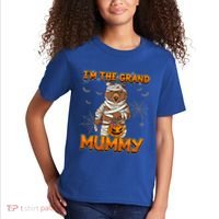 Halloween IM The Grand Mummy Grandma Halloween Great Gift Kids T-Shirt thumb 2
