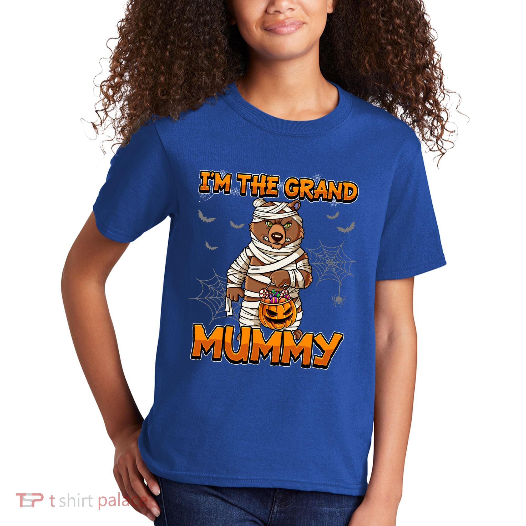 Halloween IM The Grand Mummy Grandma Halloween Great Gift Kids T-Shirt