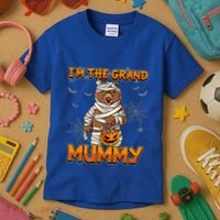 Halloween IM The Grand Mummy Grandma Halloween Great Gift Kids T-Shirt thumb 3